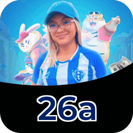 Interface do aplicativo 26a mostrando jogos disponíveis no iOS e Android